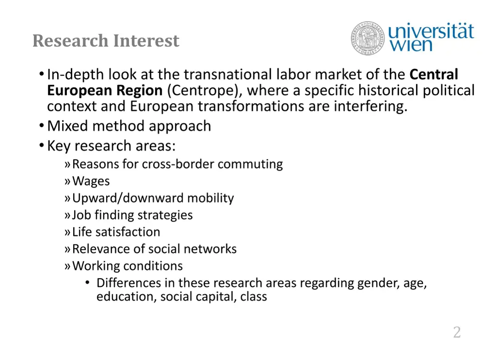 research interest