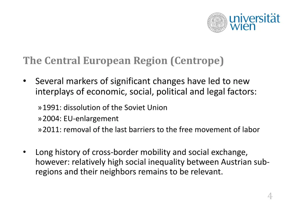 the central european region centrope 1
