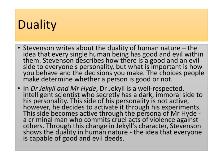duality