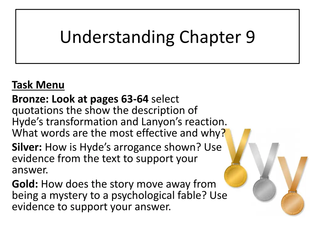 understanding chapter 9