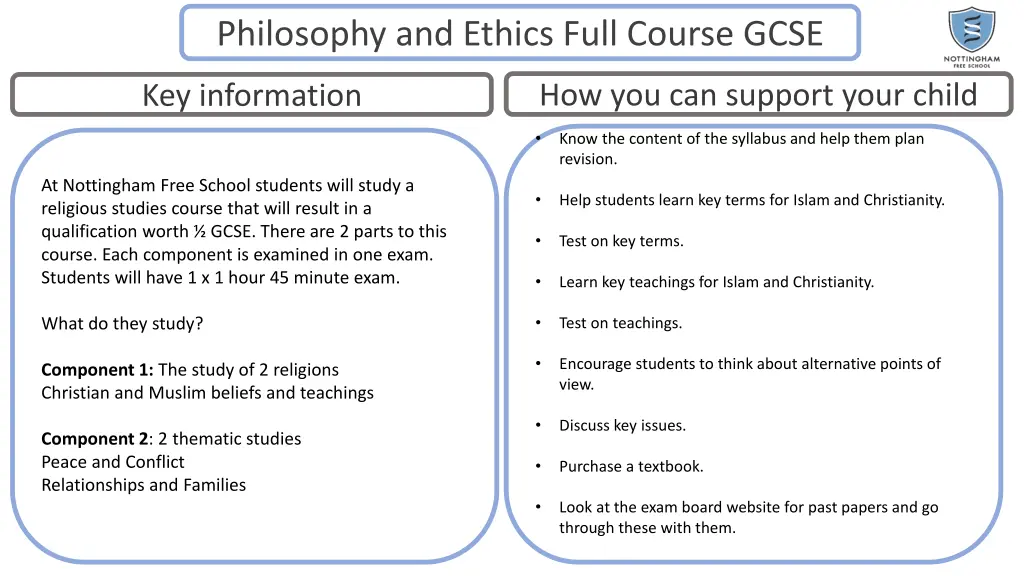 philosophy and ethics full course gcse