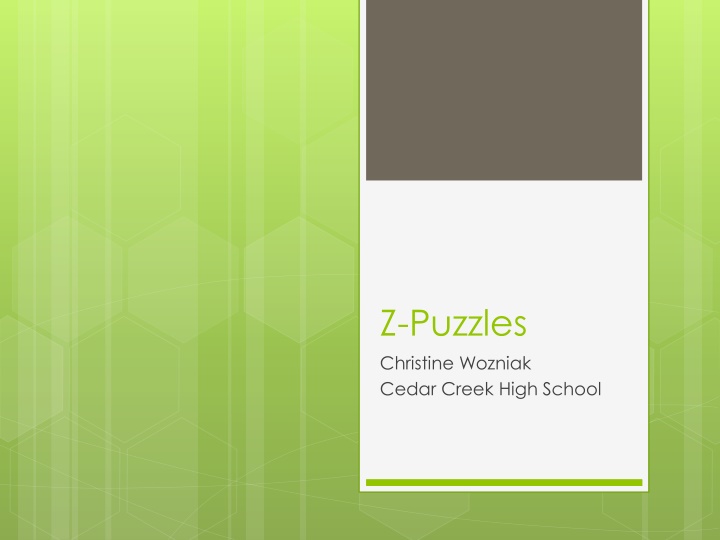 z puzzles christine wozniak cedar creek high