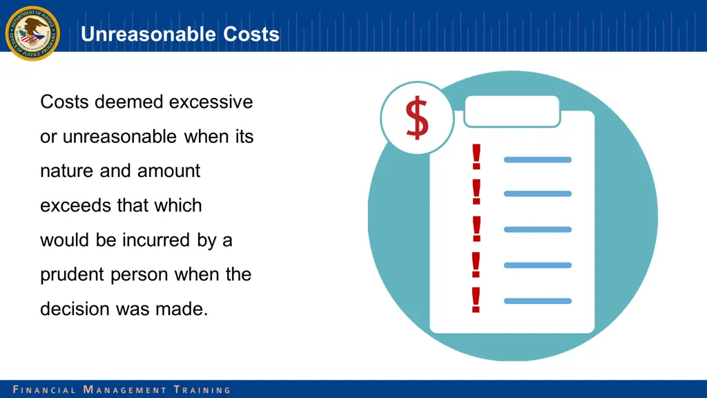 unreasonable costs