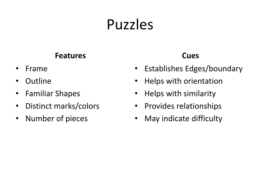 puzzles