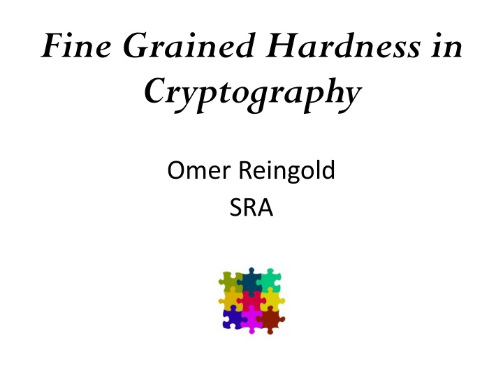 fine grained hardness in cryptography