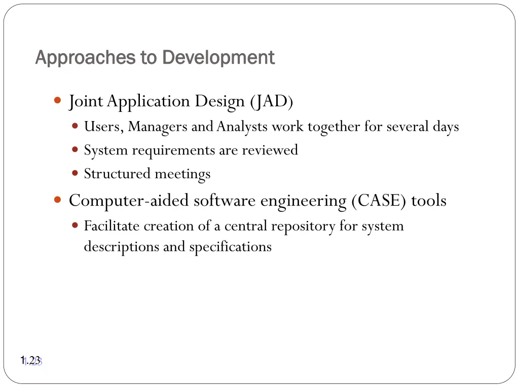 approaches to development approaches 1