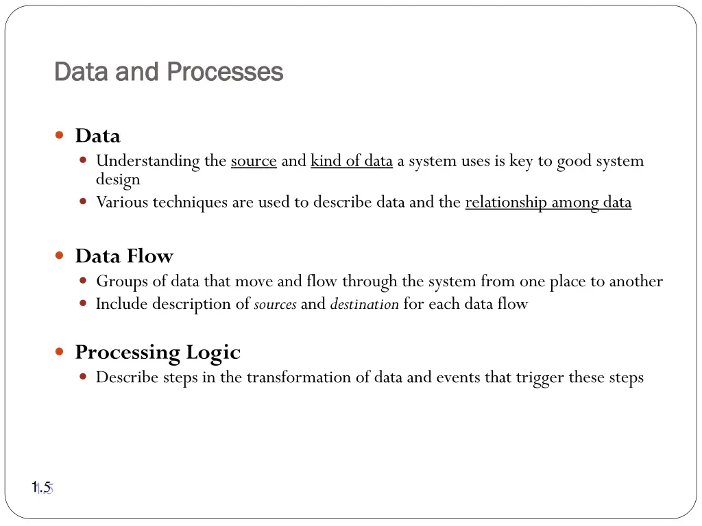 data and processes data and processes 1