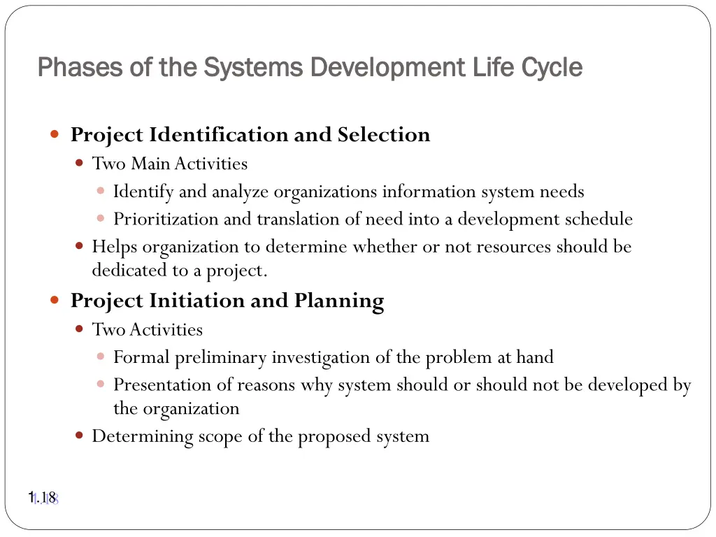 phases of the systems development life cycle