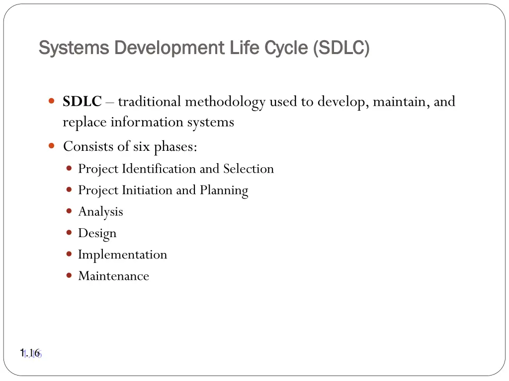 systems development life cycle systems 1