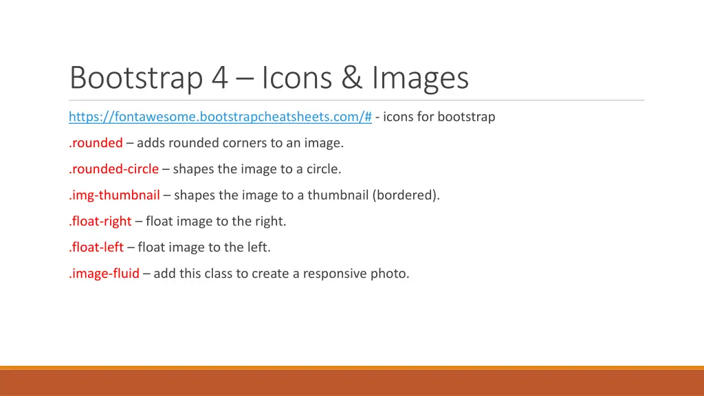bootstrap 4 icons images