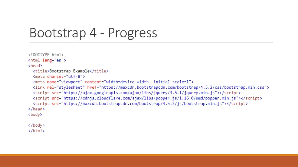 bootstrap 4 progress
