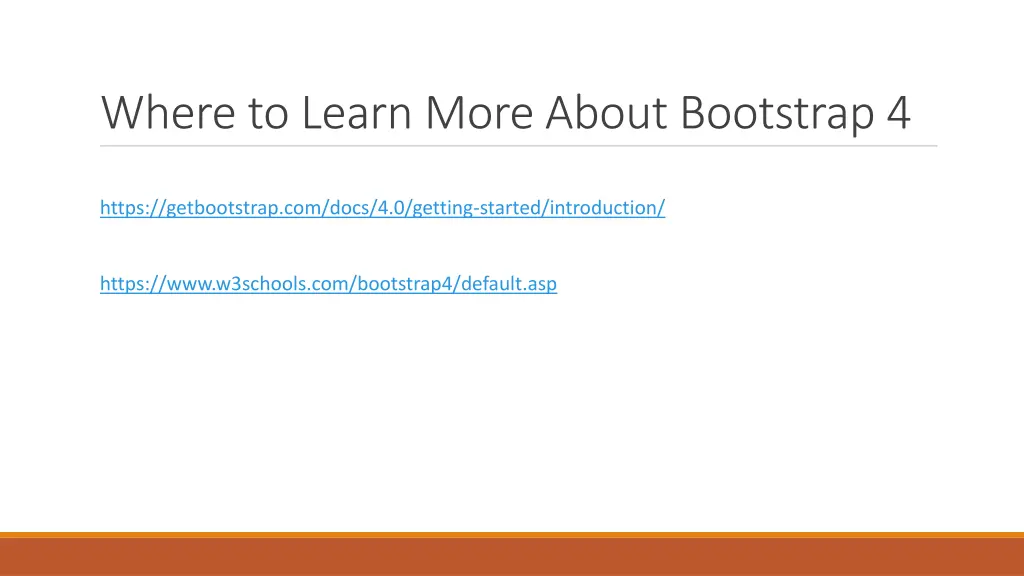 where to learn more about bootstrap 4