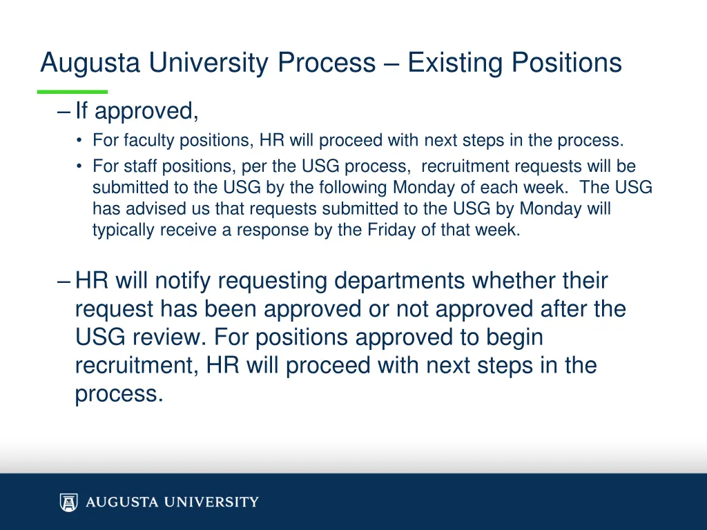 augusta university process existing positions 1
