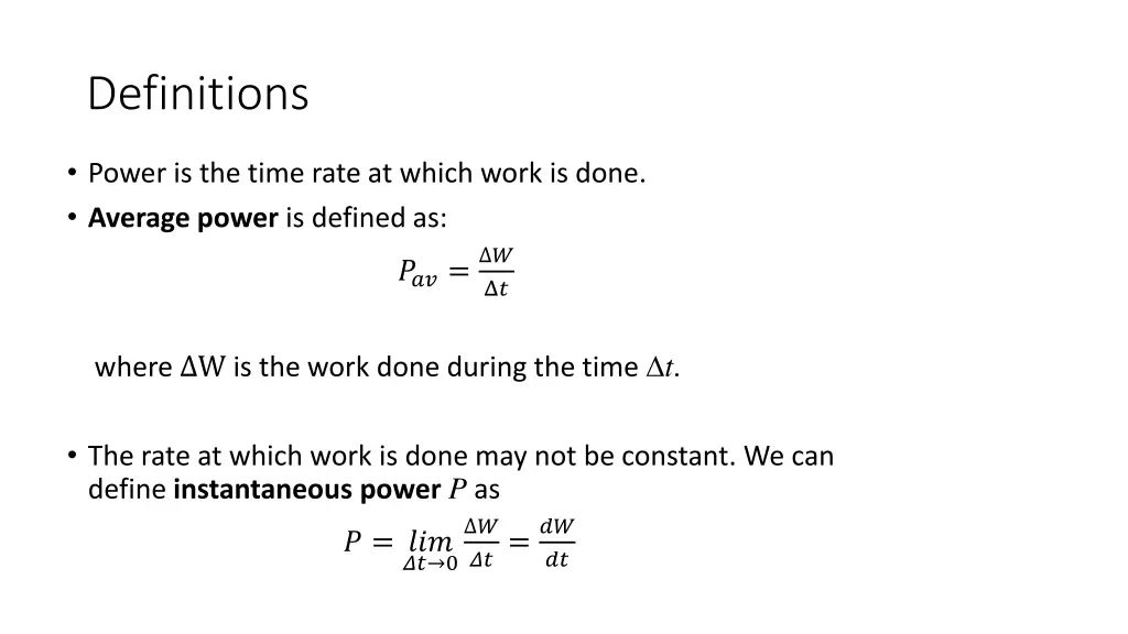 definitions