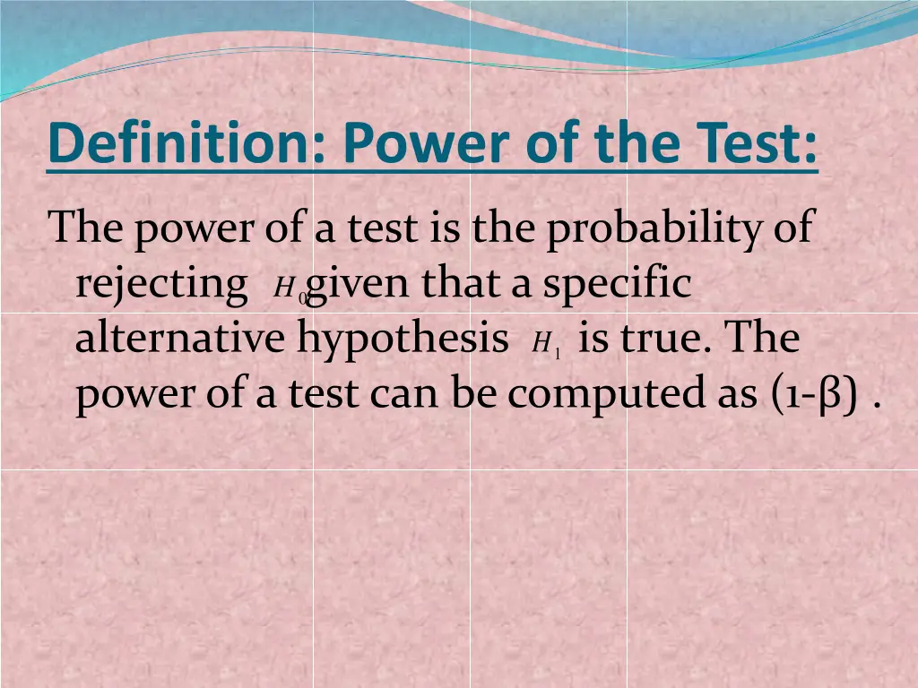 definition power of the test