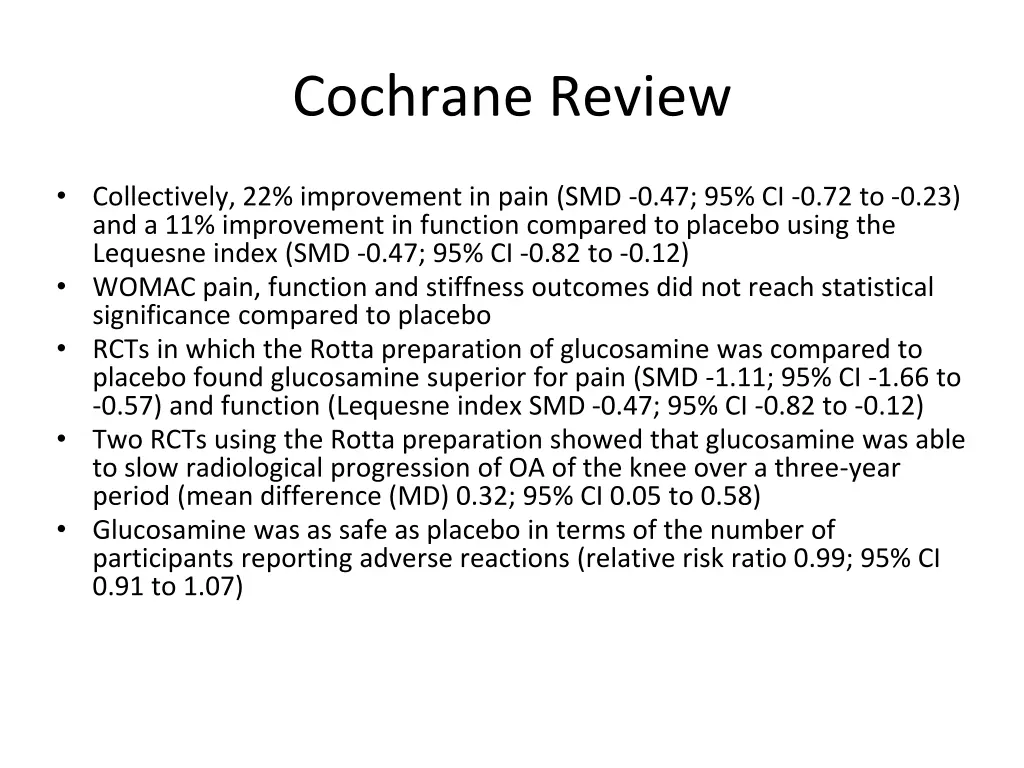 cochrane review 1
