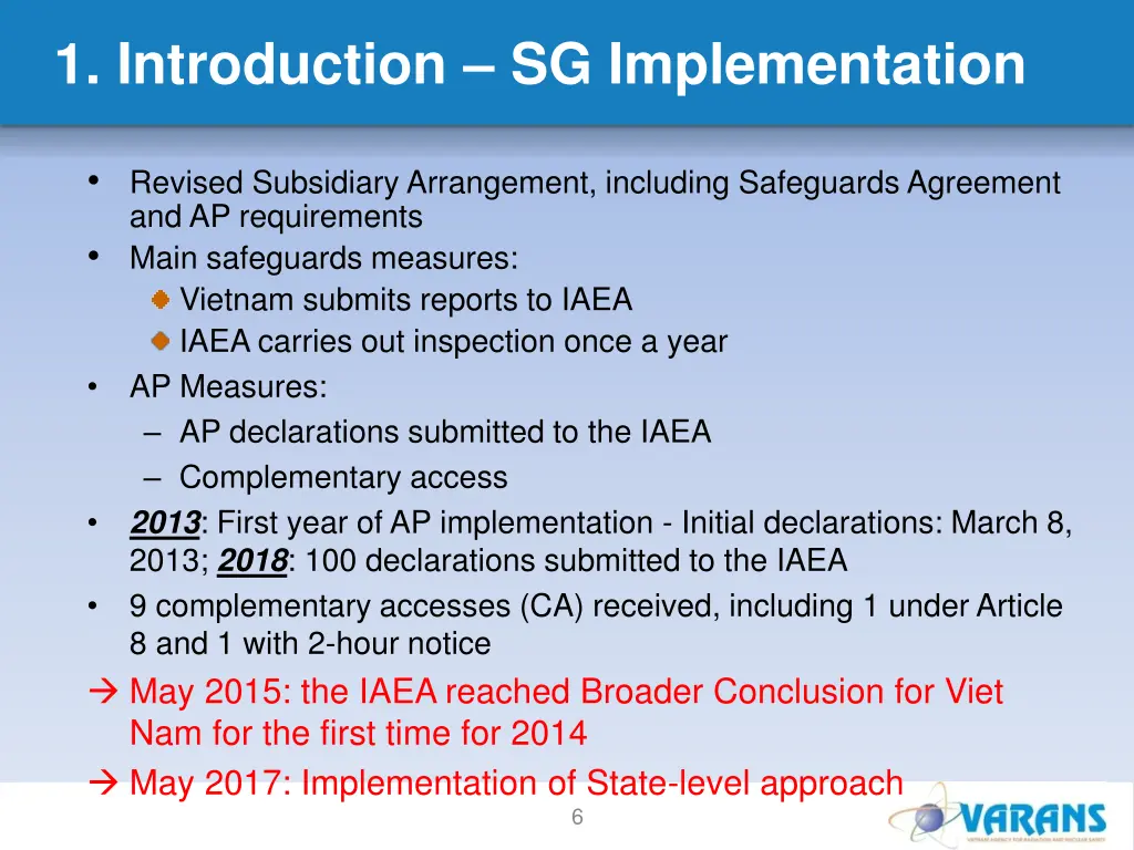 1 introduction sg implementation