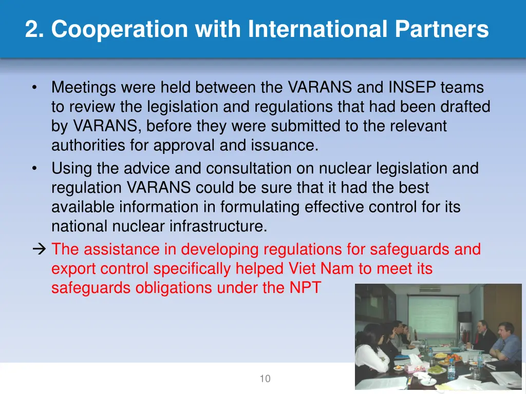 2 cooperation with international partners 3