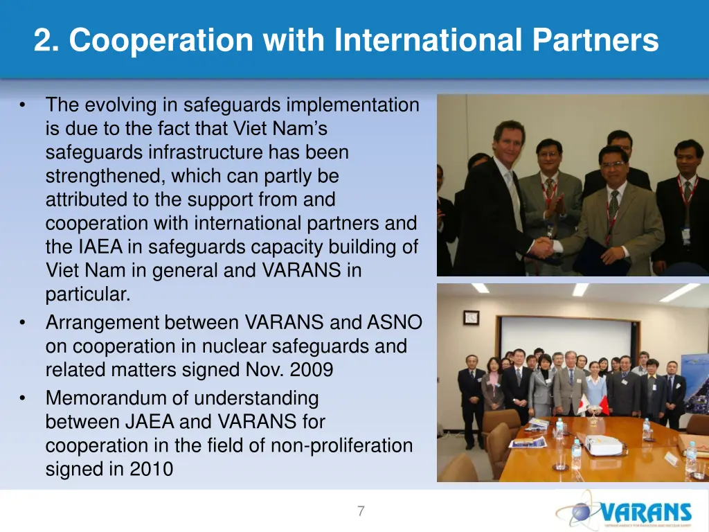 2 cooperation with international partners