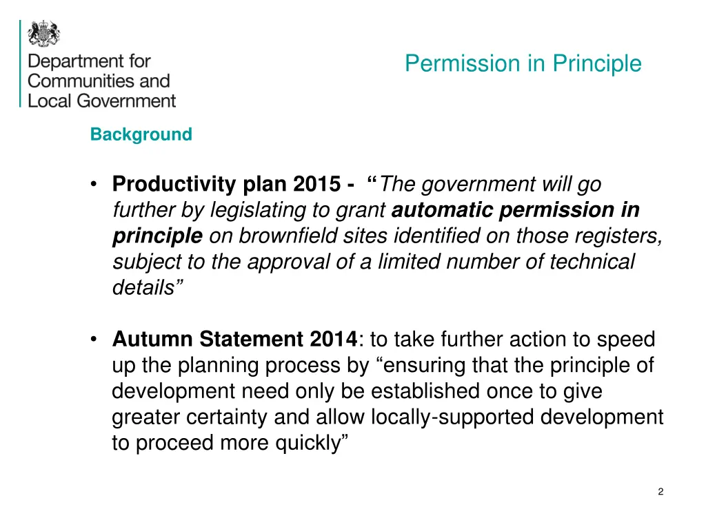 permission in principle