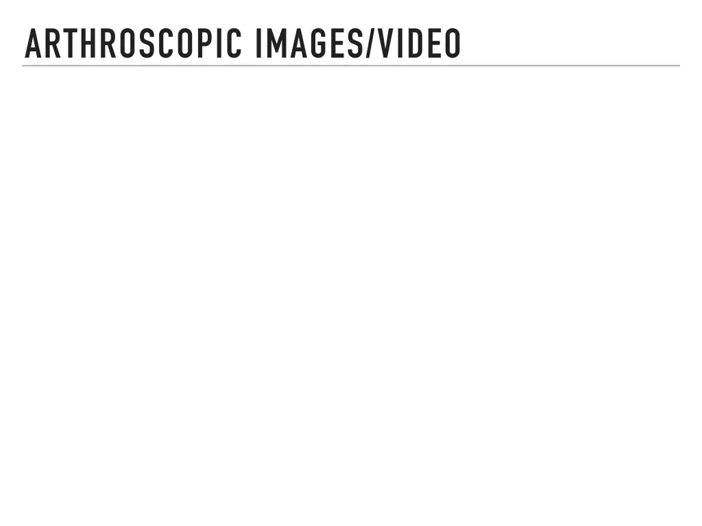 arthroscopic images video