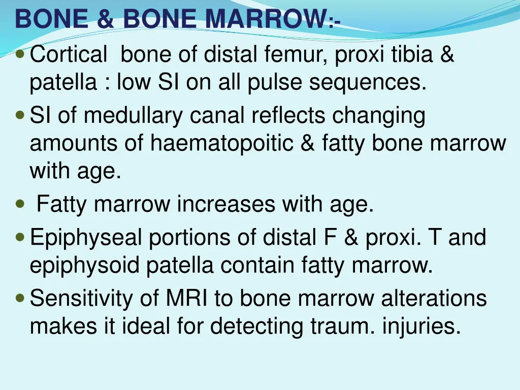 bone bone marrow cortical bone of distal femur