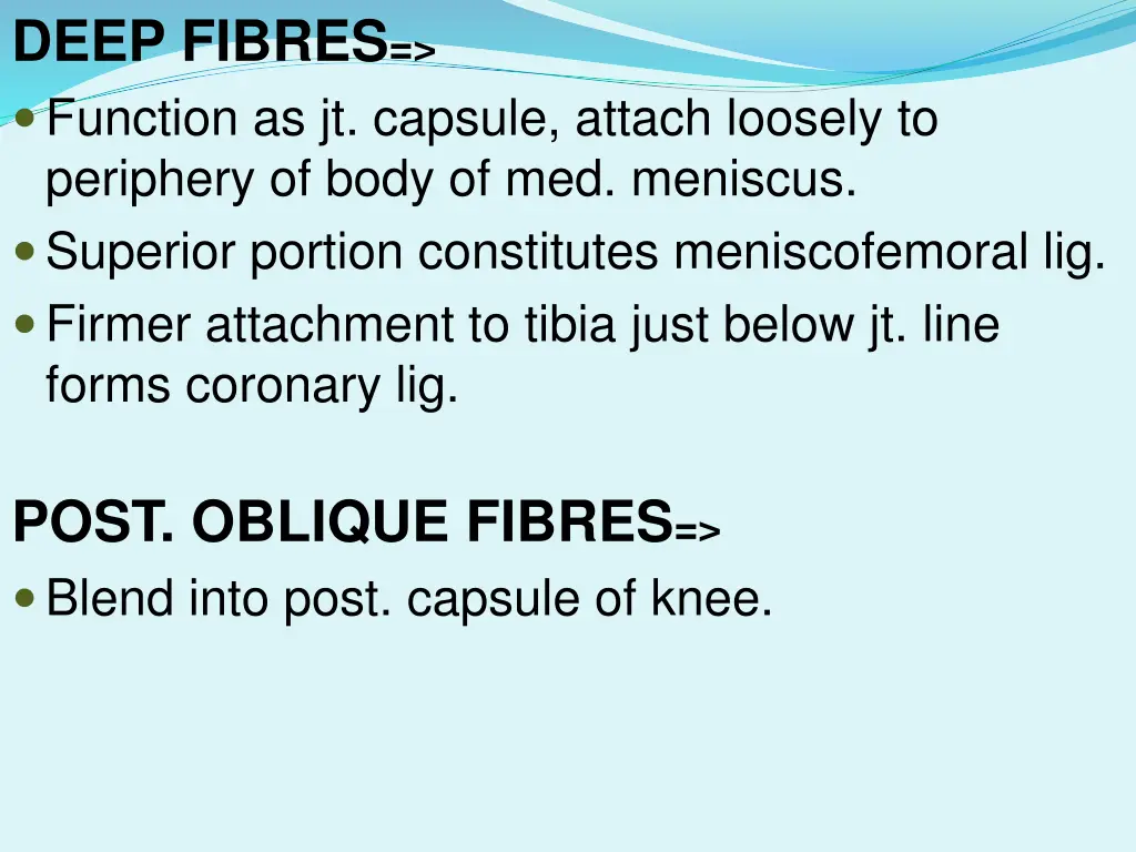 deep fibres function as jt capsule attach loosely