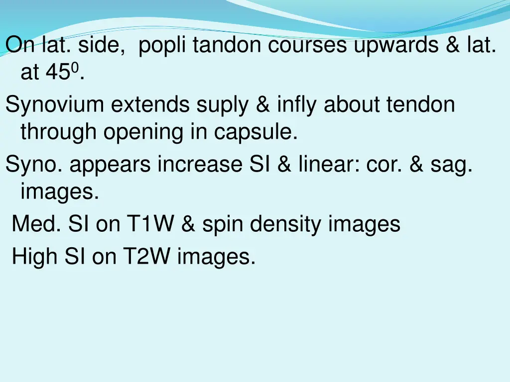 on lat side popli tandon courses upwards