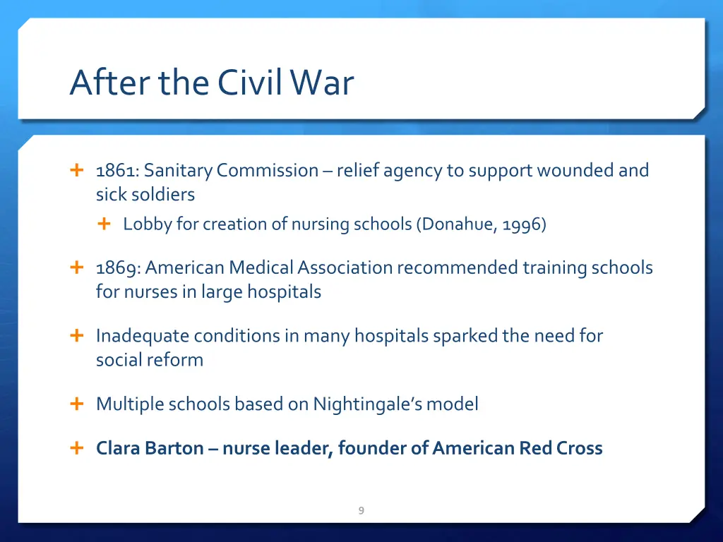 after the civil war