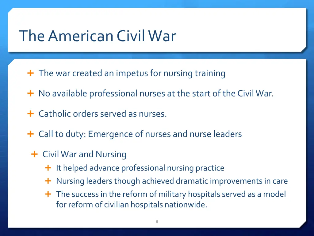 the american civil war