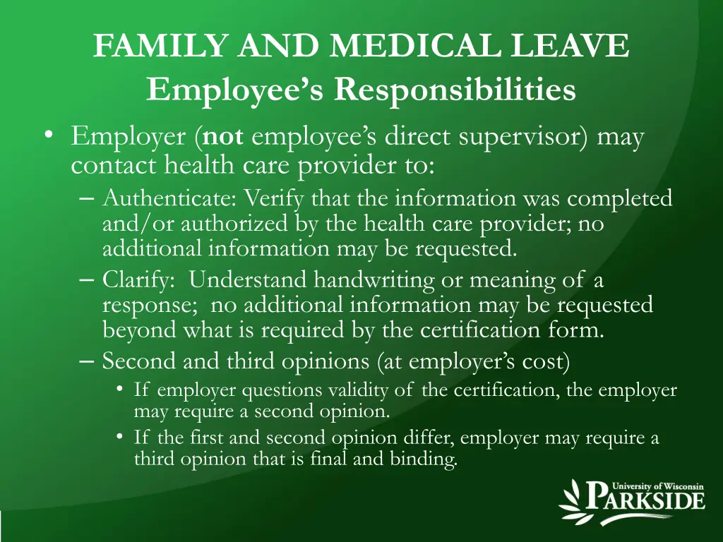 family and medical leave employee