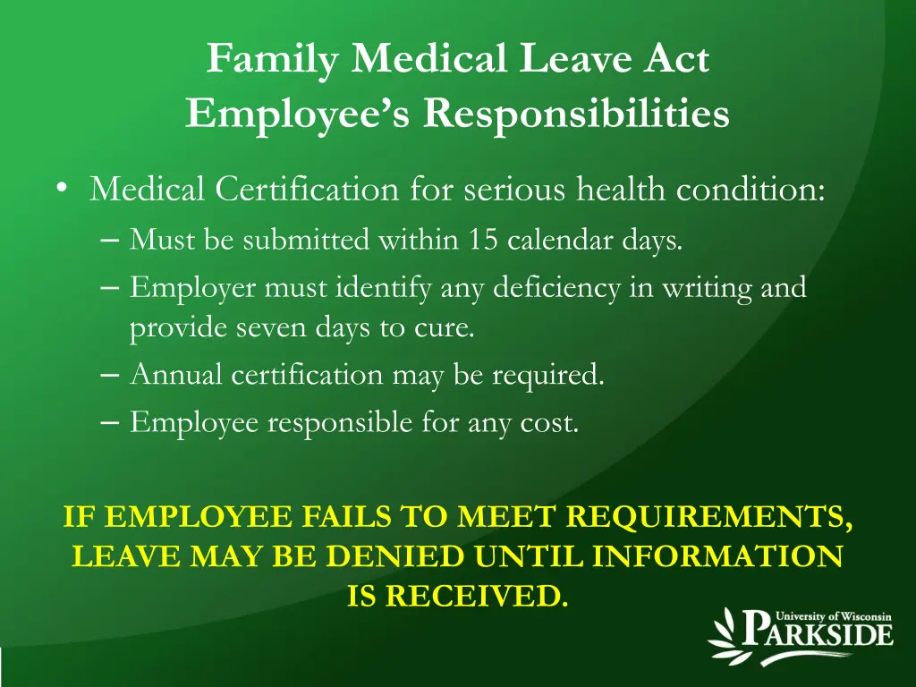 family medical leave act employee 1