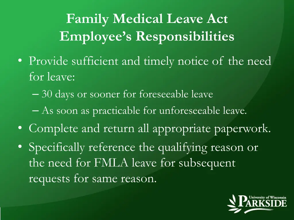 family medical leave act employee