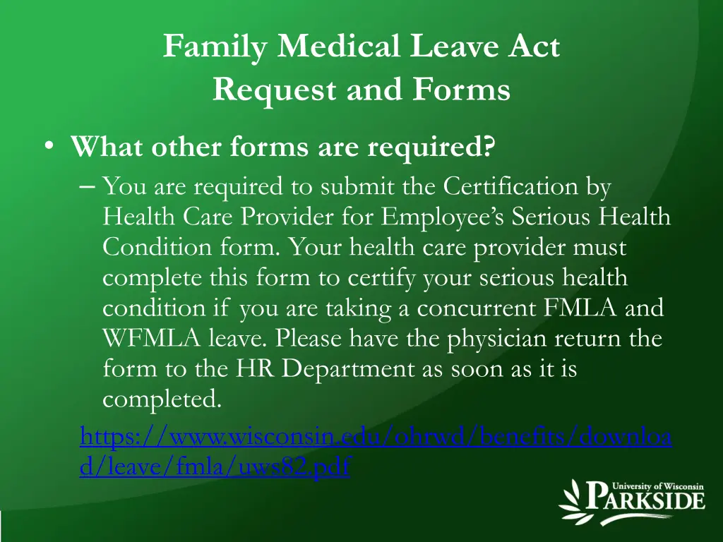 family medical leave act request and forms 1