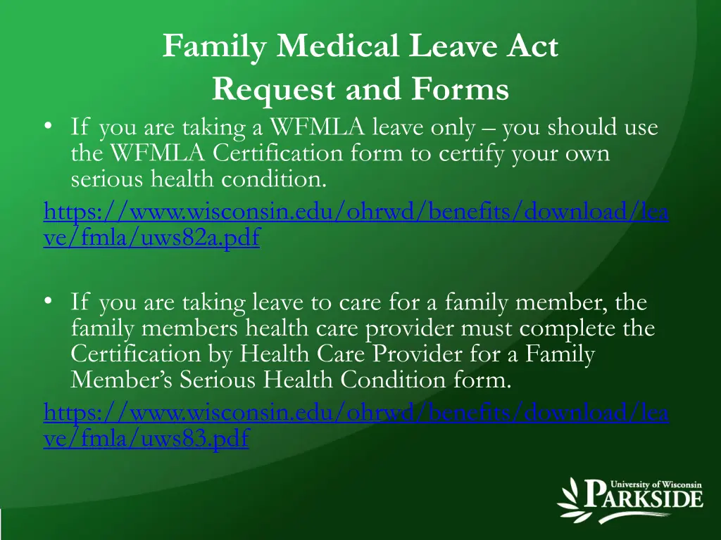 family medical leave act request and forms 2