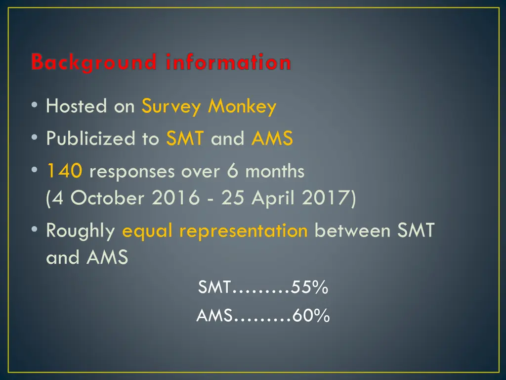 background information