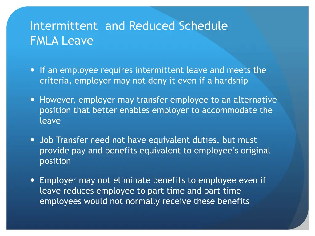 intermittent and reduced schedule fmla leave 4