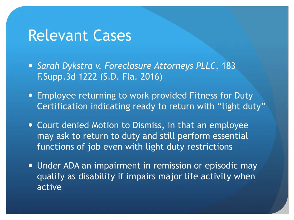 relevant cases