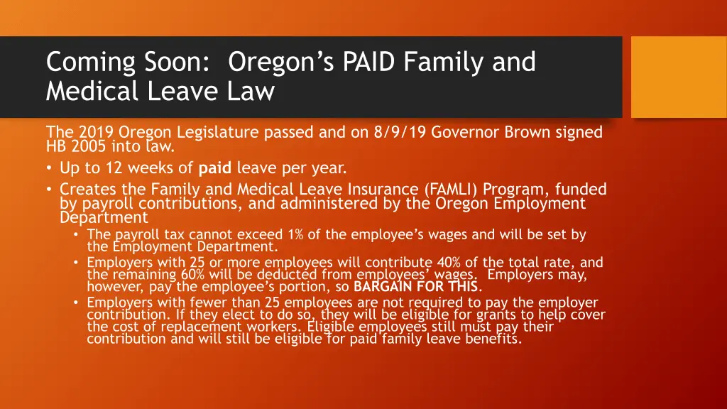 coming soon oregon s paid family and medical