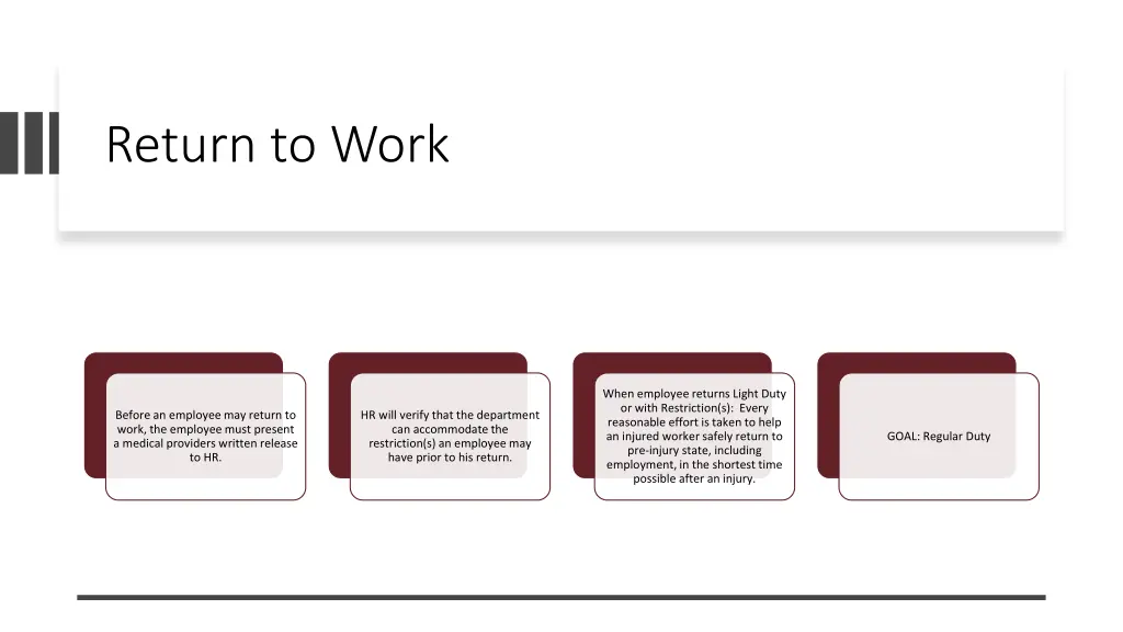 return to work