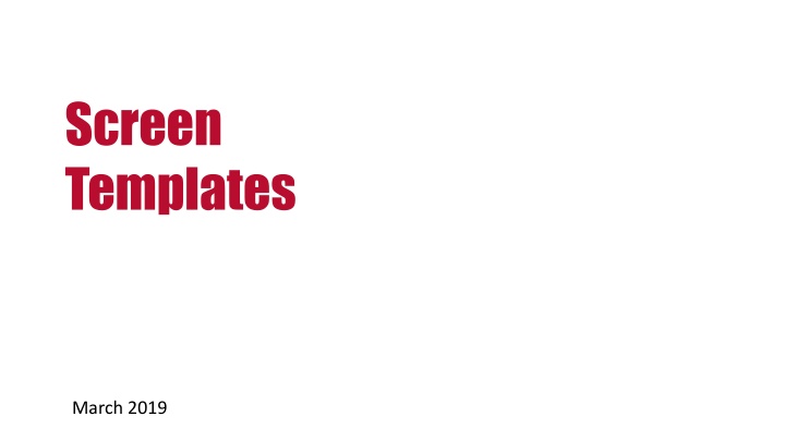 screen templates