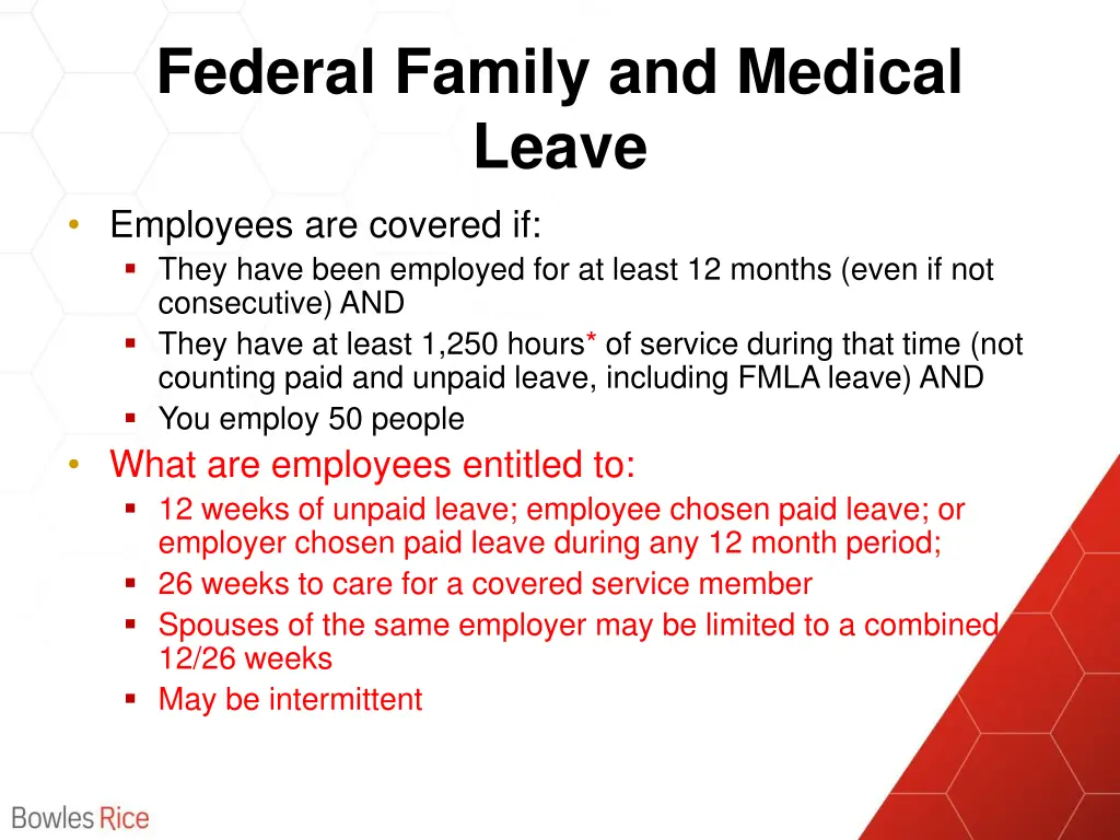 federal family and medical leave