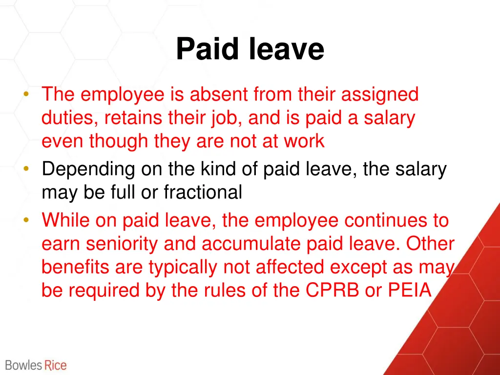 paid leave