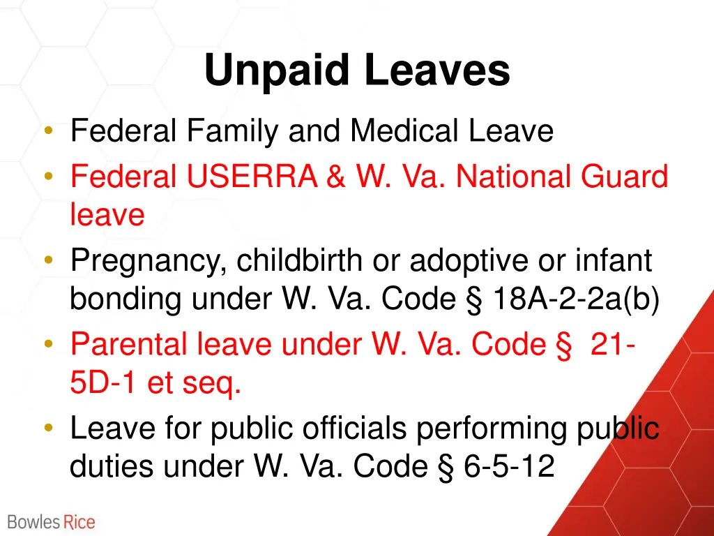 unpaid leaves