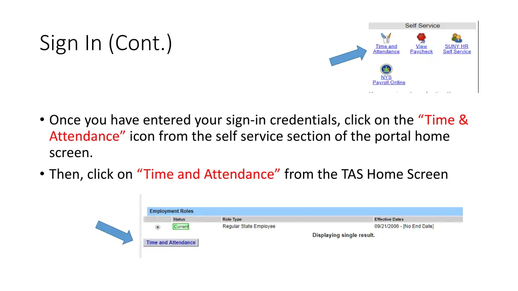 sign in cont