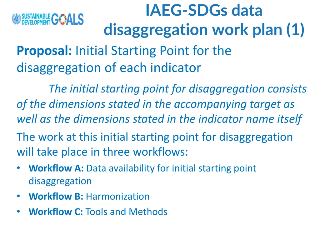 iaeg sdgs data disaggregation work plan 1