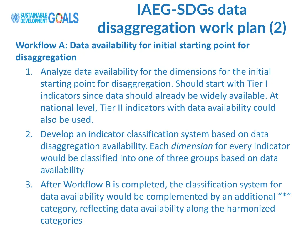 iaeg sdgs data disaggregation work plan 2