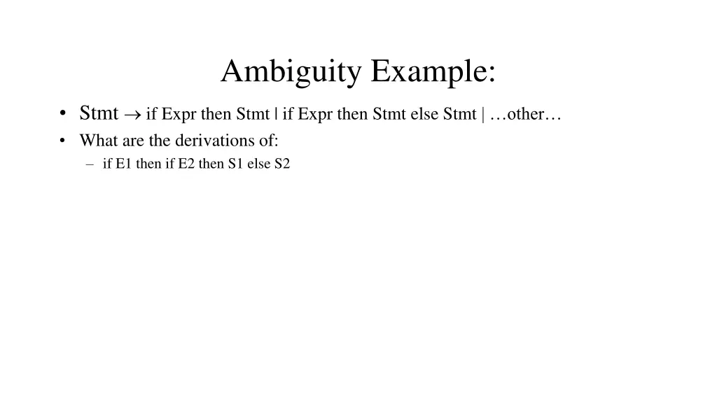 ambiguity example