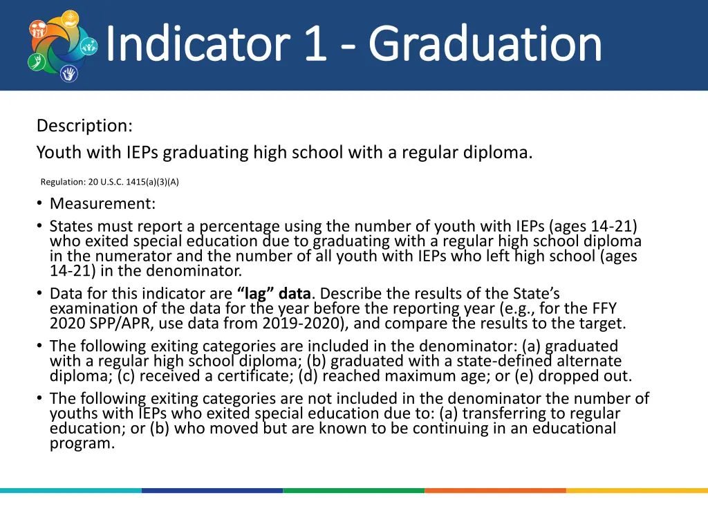 indicator 1 indicator 1 graduation