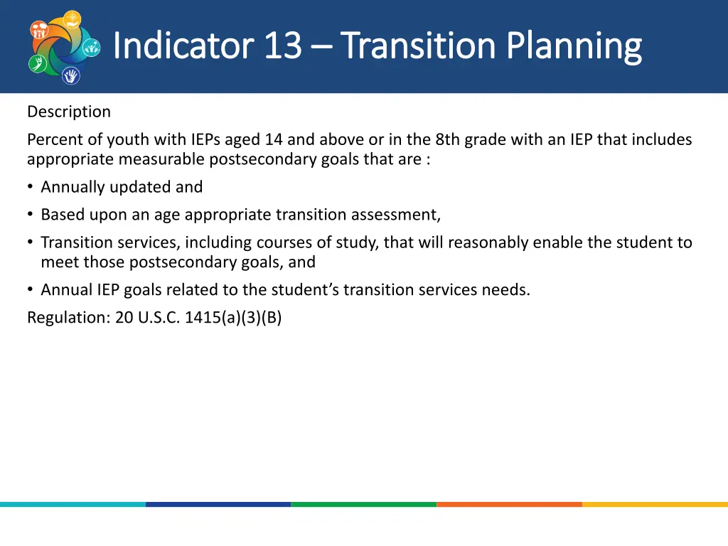 indicator 13 indicator 13 transition planning